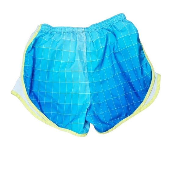 Nike Athletic Blue & Yellow Checked Shorts - Picture 2 of 3